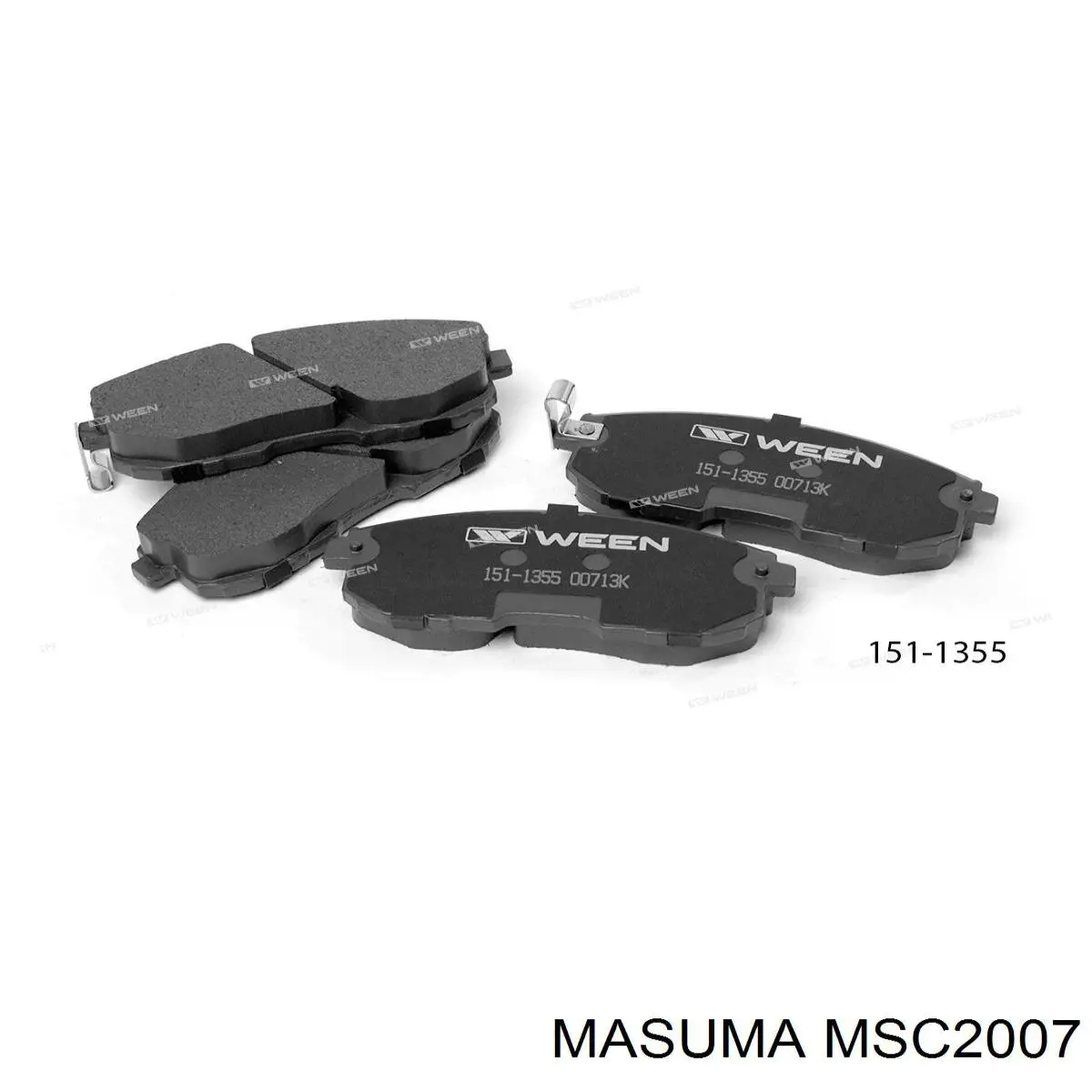 MSC2007 Masuma Колодки передние
