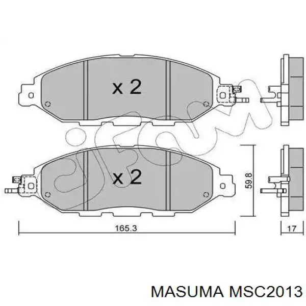 MSC2013 Masuma Колодки передние