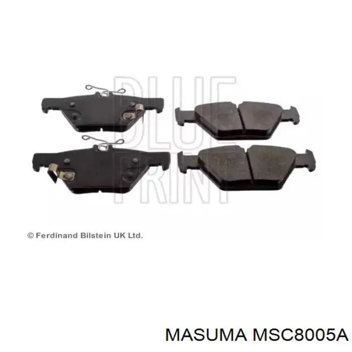 Задние тормозные колодки MSC8005A Masuma
