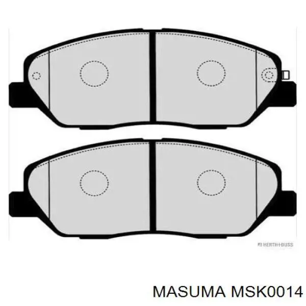Передние тормозные колодки MSK0014 Masuma