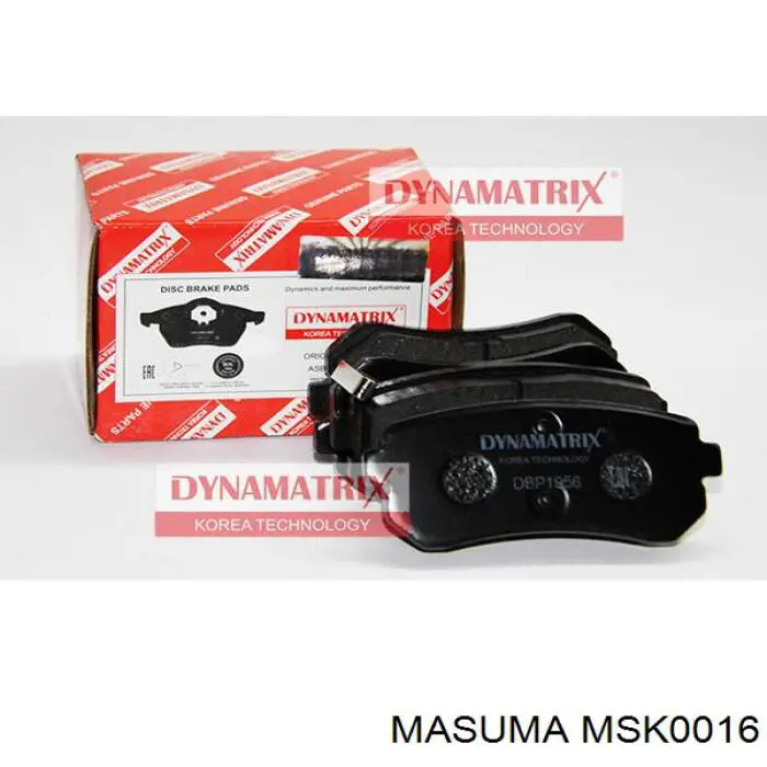 Колодки дисковые  Masuma MSK0016 цена, от 14.94 USD