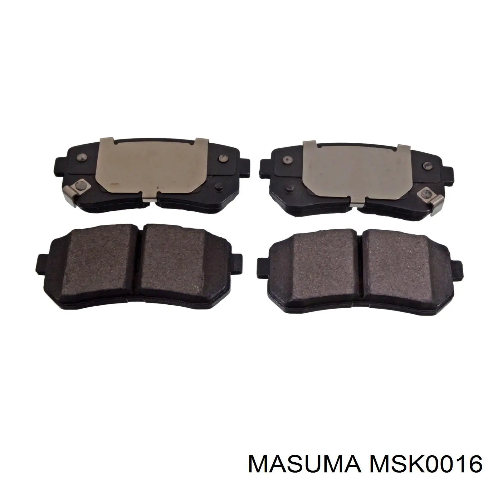 Pastillas de freno traseras MSK0016 Masuma