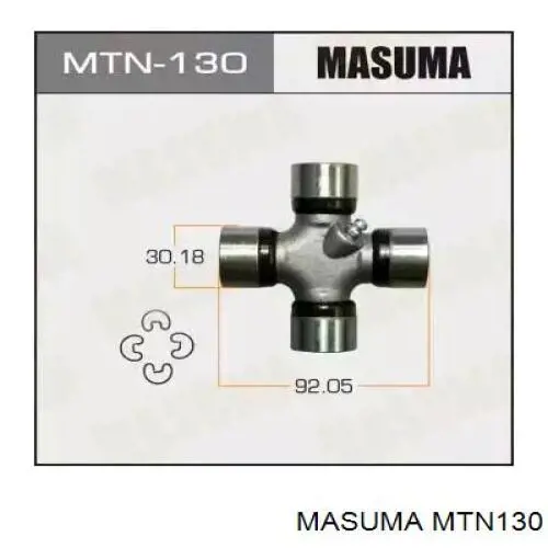 Крестовина карданного вала заднего MTN130 Masuma