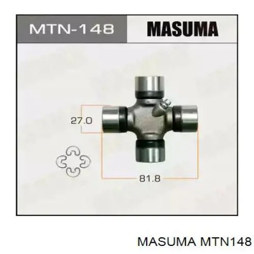 Крестовина карданного вала заднего MTN148 Masuma