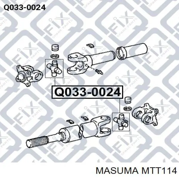 Крестовина заднего кардана TT114 Toyo