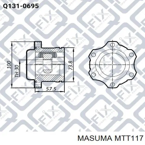 MTT117 Masuma Крестовина карданного вала
