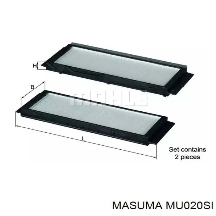 Щетка-дворник лобового стекла, пассажирская Masuma MU020SI цена, от 11.59 USD
