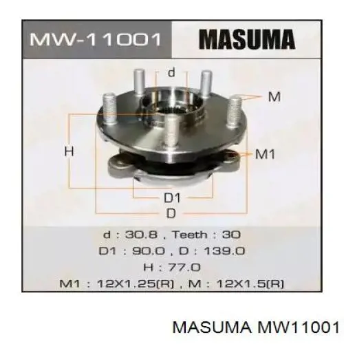 Ступица передняя MW11001 Masuma