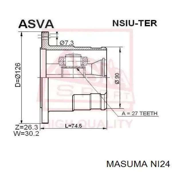 Купить NI24 Masuma Внешняя граната
