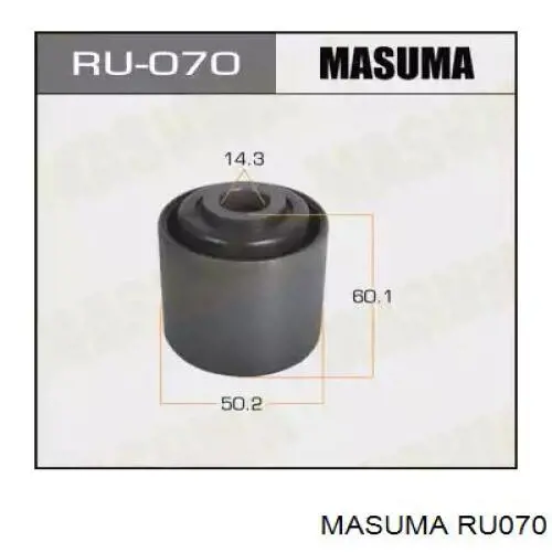 RU070 Masuma сайлентблок заднего продольного верхнего рычага