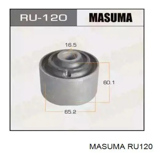 Сайлентблок заднего продольного рычага задний Masuma RU120