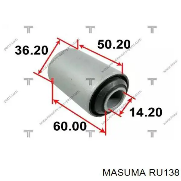 RU138 Masuma сайлентблок переднего нижнего рычага
