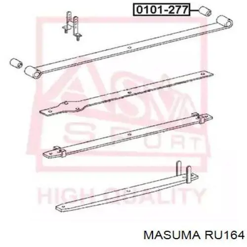 Купить RU164 Masuma Втулка рессоры