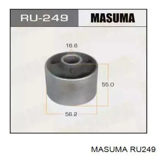 Сайлентблок траверсы крепления переднего редуктора задний Masuma RU249