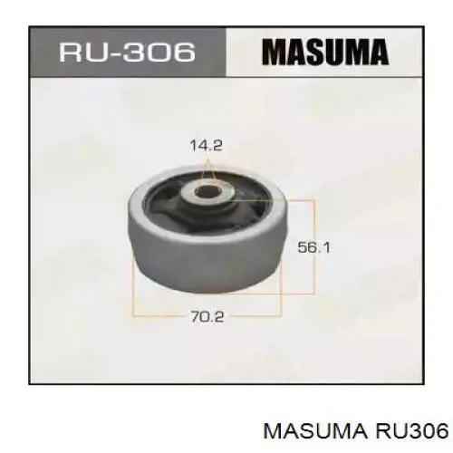 RU306 Masuma сайлентблок траверсы крепления заднего редуктора передний