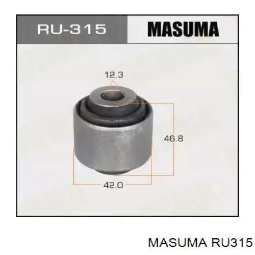 Сайлентблок заднего верхнего рычага Masuma RU315