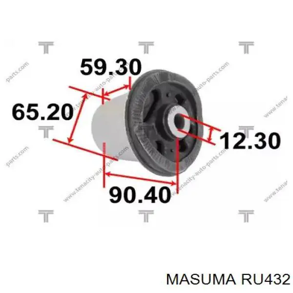 Купить RU432 Masuma Сайлентблок задней балки