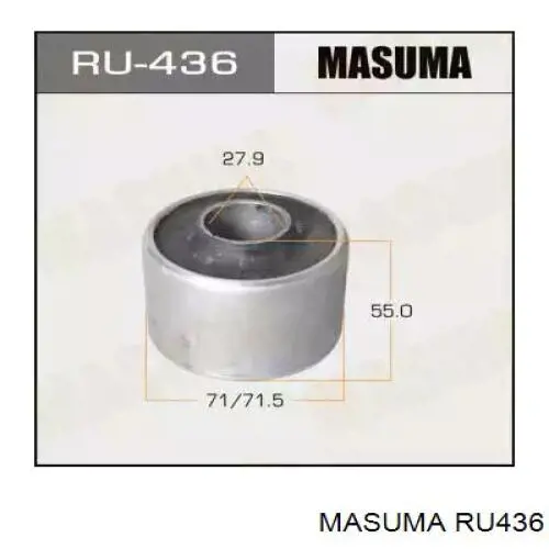 RU436 Masuma сайлентблок переднего нижнего рычага