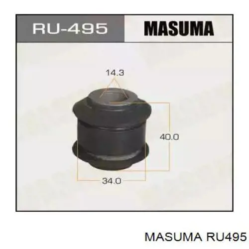 Сайлентблок тяги поперечной (задней подвески) Masuma RU495