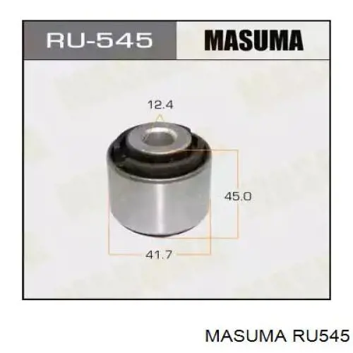 Сайлентблок тяги поперечной (задней подвески) Masuma RU545