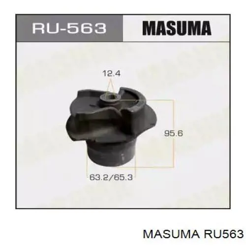 Сайлентблок задней балки (подрамника) RU563 Masuma