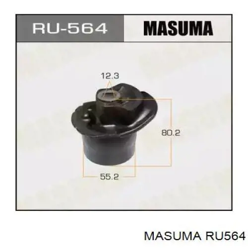 RU564 Masuma сайлентблок задней балки (подрамника)