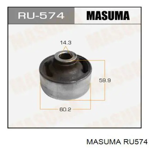 Сайлентблок переднего рычага RU574 Masuma