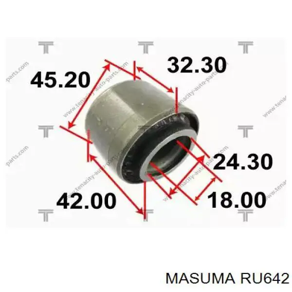 Купить RU642 Masuma Сайлентблок цапфы задней