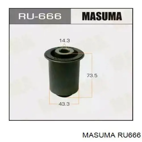RU666 Masuma сайлентблок переднего нижнего рычага