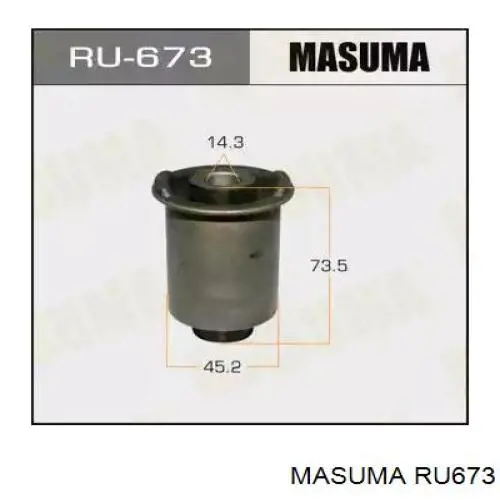 RU673 Masuma bloco silencioso do braço oscilante inferior traseiro