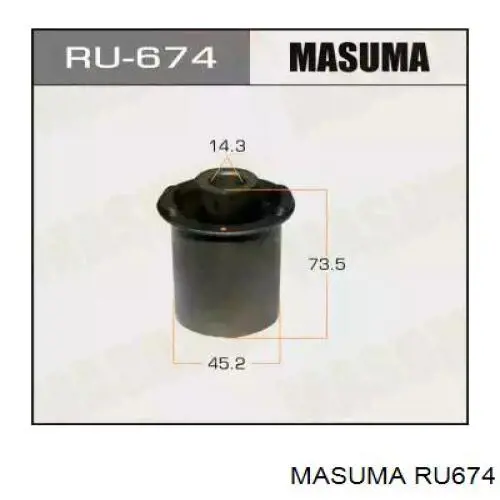RU674 Masuma сайлентблок заднего верхнего рычага
