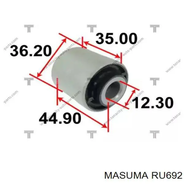 RU692 Masuma Bloco silencioso dianteiro do braço oscilante inferior