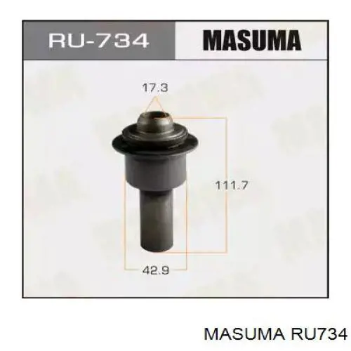 Сайлентблок (подушка) передней балки (подрамника) Masuma RU734