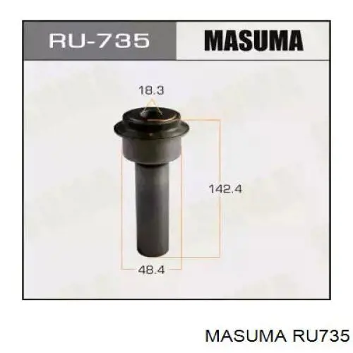 Сайлентблок (подушка) передней балки (подрамника) Masuma RU735