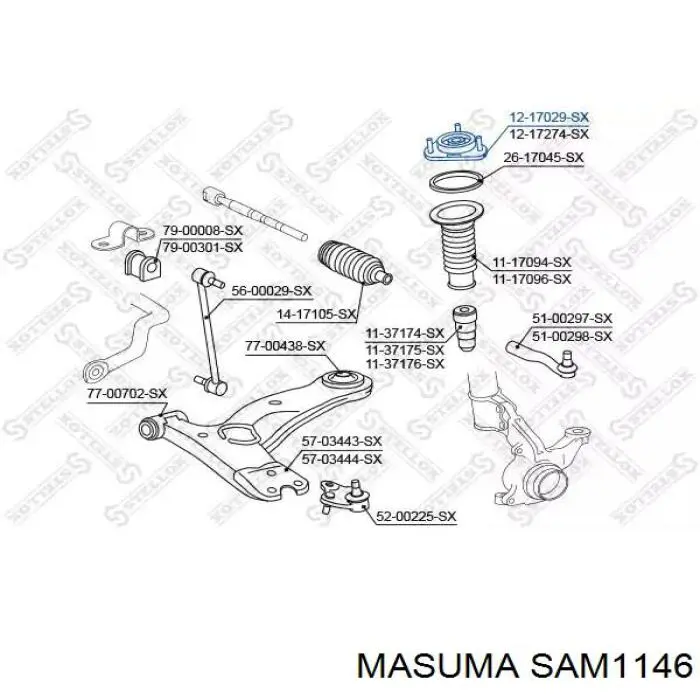 Опора переднего амортизатора INF310404 InA-For