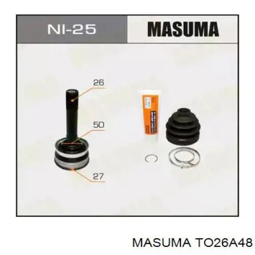 TO26A48 Masuma junta homocinética externa dianteira