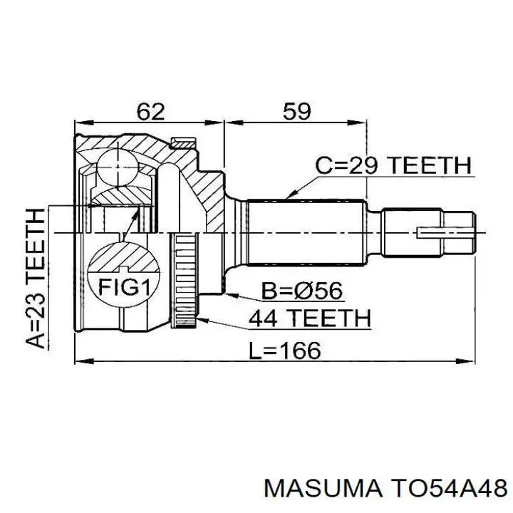 ШРУС наружный передний правый 4342012850 Toyota