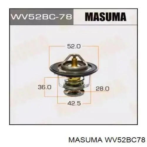 WV52BC78 Masuma термостат