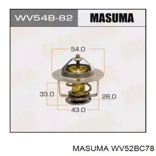 WV52BC78 Masuma Авто термостат