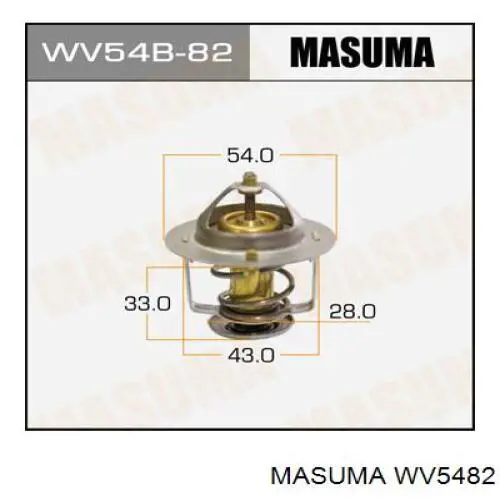 Термостат в корпусе Masuma WV5482 цена, от 7.68 USD