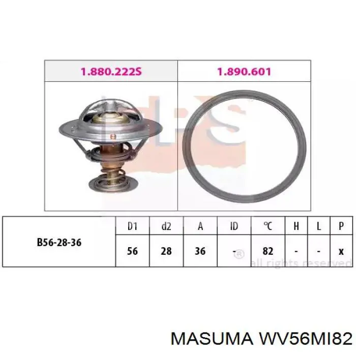 Термостат в корпусе Masuma WV56MI82 цена, от 10.81 USD