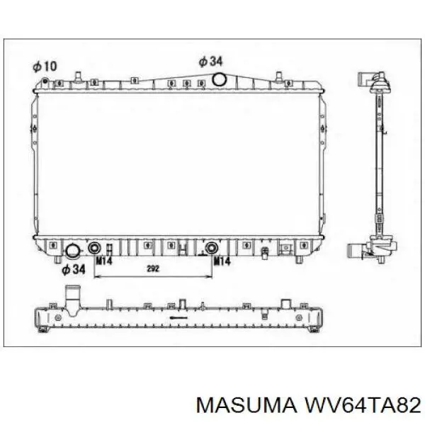 Купить WV64TA82 Masuma Автомобильный термостат
