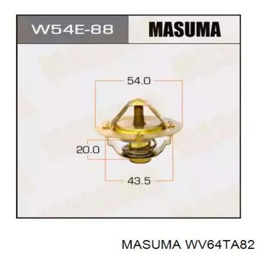 WV64TA82 Masuma Авто термостат