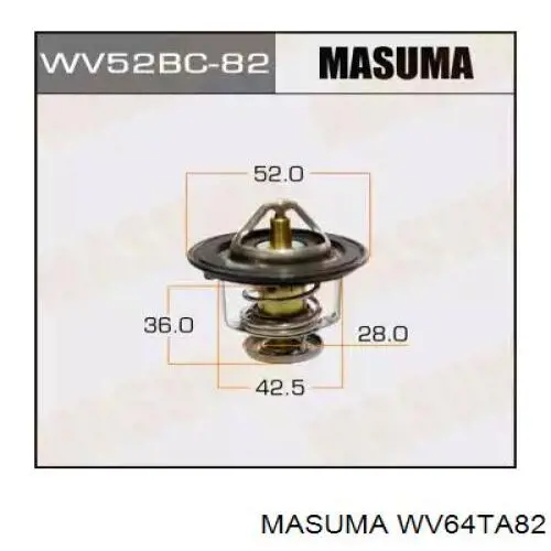 Термостат в корпусе Masuma WV64TA82 цена, от 18.97 USD