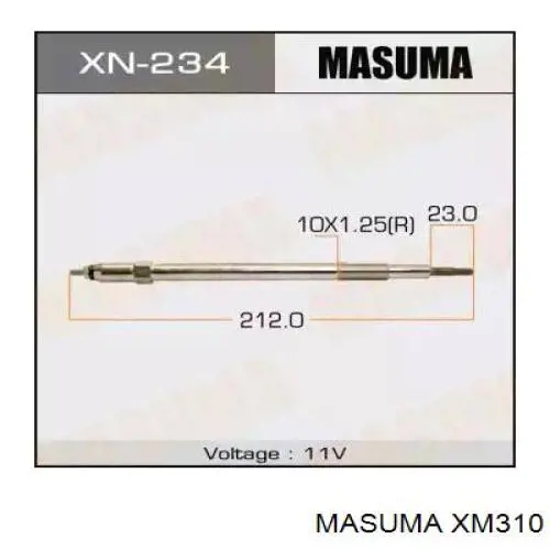 Свечи накала Masuma XM310 цена, от 5.85 USD