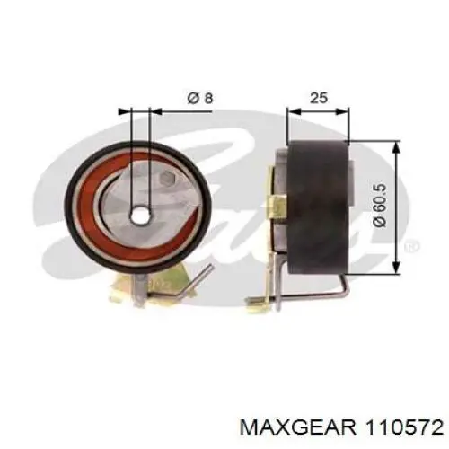 MAAS062 Ashika Амортизаторы задние