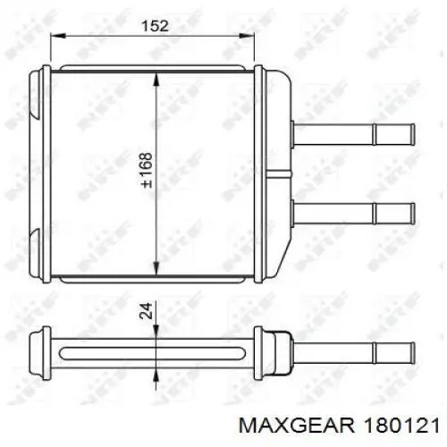 Радиатор отопителя Magneti Marelli 350218420000