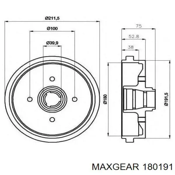 Подушка крепления радиатора верхняя Maxgear 180191 цена, от 2.53 USD