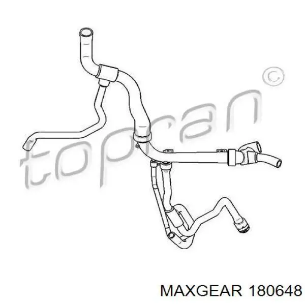 1336054 Opel Шланг термостата