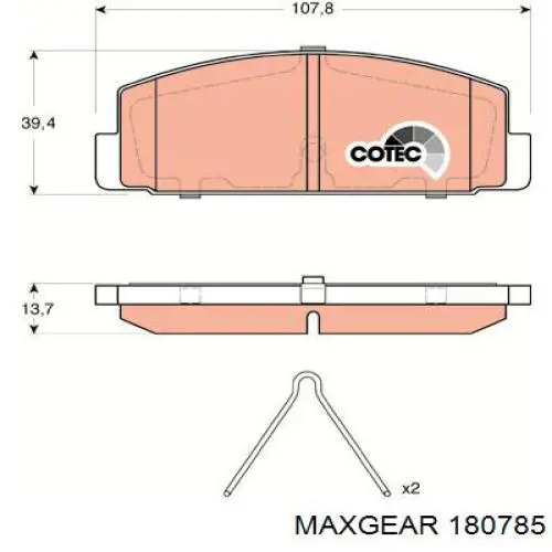 Фланец системы охлаждения 180785 Maxgear